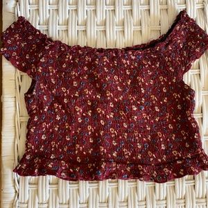 Hollister Floral Crop Top